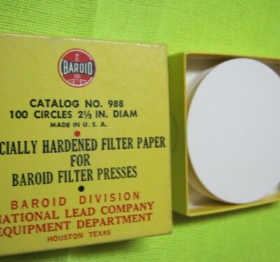 کاغذ صافی فیلترپرس 2.5 اینچ باروید امریکا