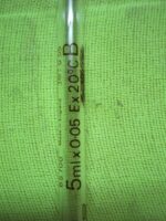 پیپت شیشه ای مدرج 5 میلی لیتری کلاس B ساخت انگلستان - تصویر 2