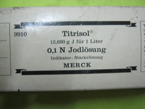 Merck-Iodine-solution-109910-e1387878206888 تیترازول ید مرک آلمان کد 109910 - تصویر 1