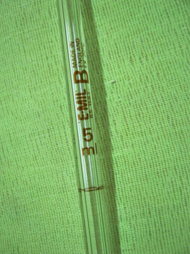 One-Mark-Pipettes-E-MIL-5-ML-e1387880351373 پیپت شیشه ای حبابدار ( پیپت ژوژه) 5 میلی لیتری - تصویر 1