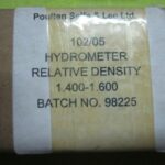 هیدرومتر ( چگالی سنج ) 1400-1600 ساخت انگلستان - تصویر 2